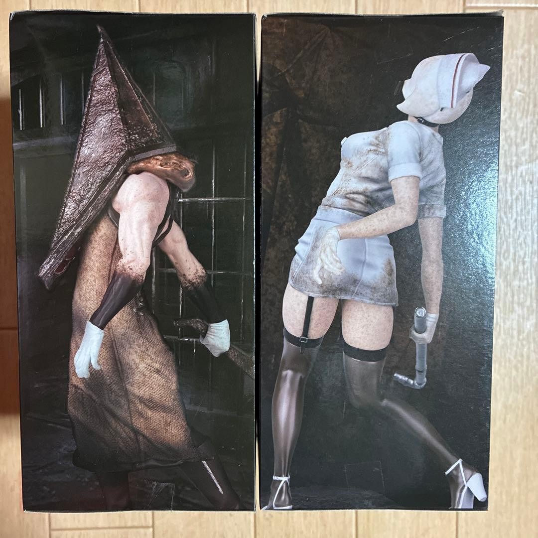 SILENT HILL 2 Red Pyramid Thing & Bubble Head Nurse Figure Set Konami New Japan