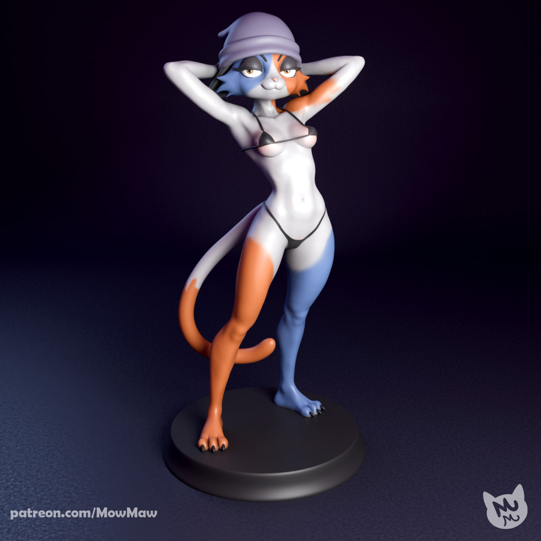 Meow Skulls 1/12 Scale Resin Figure NSFW | Unpainted Model Kit