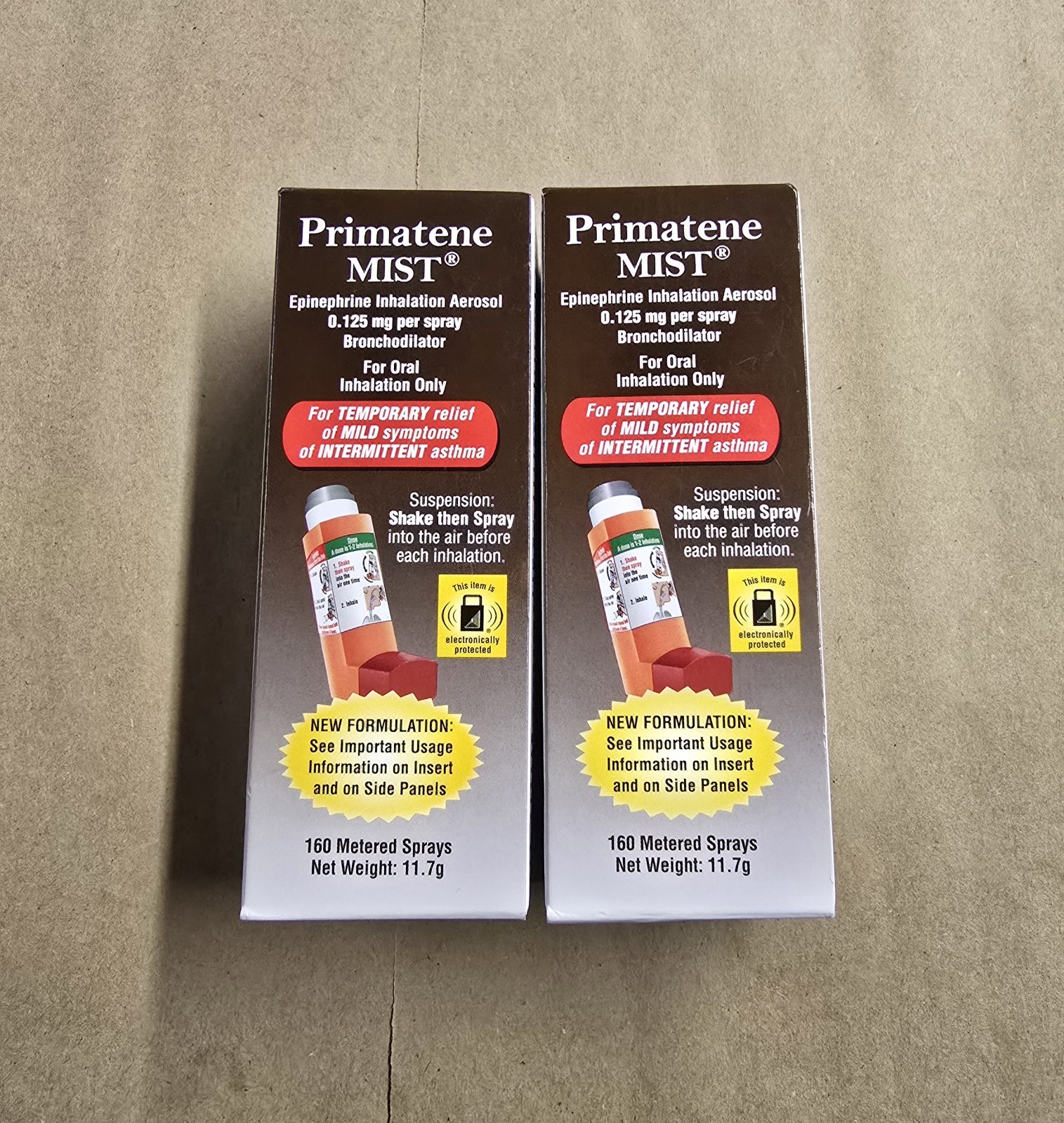 2 Pack Primatene MIST Epinephrine Inhaler EXP 12/2027+ FREE SHIPPING USA NEW