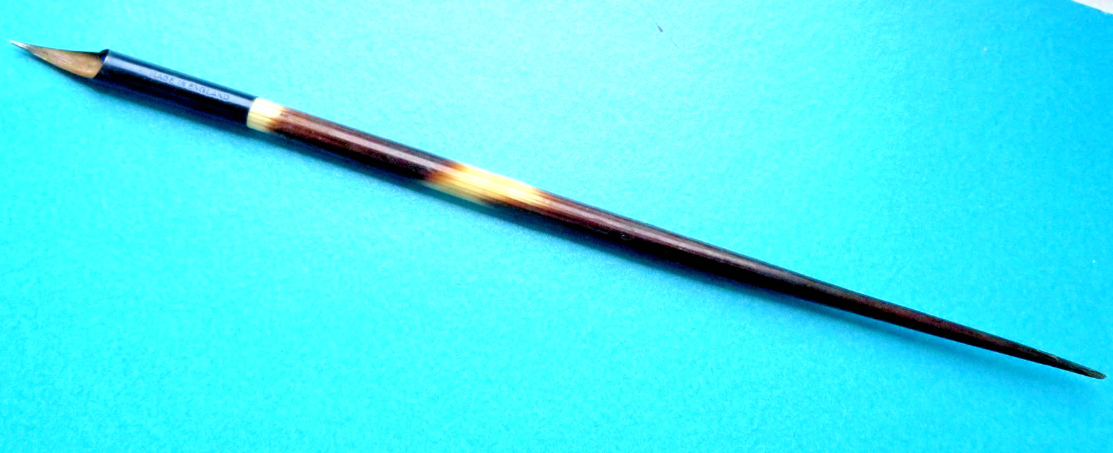 ANTIQUE NIB DIP PEN PORCUPINE QUILL HANDLE 8 & 1/.2 INCHES LONG.