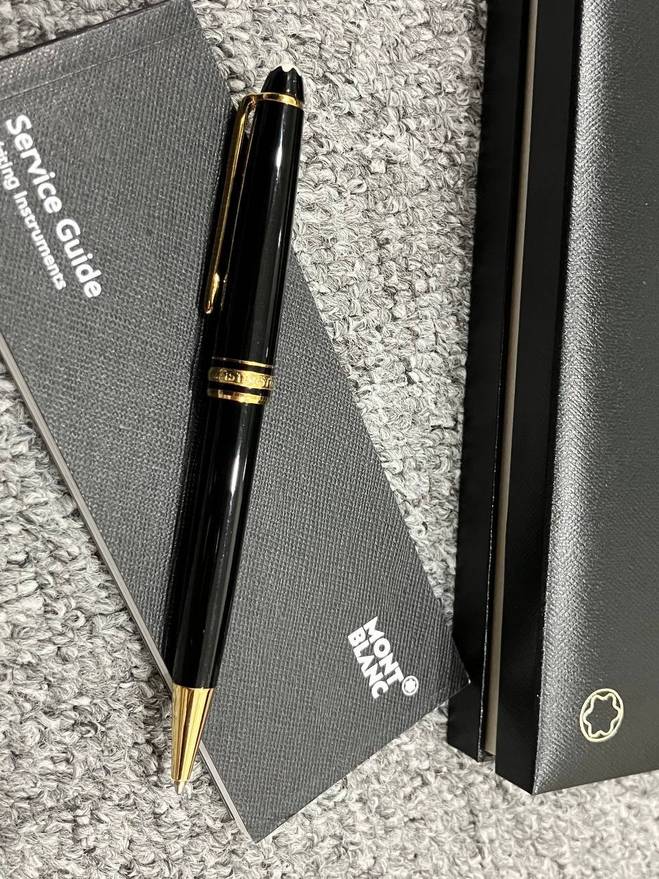 SALE Montblanc 164R Meisterstück Classique Luxury Black Gold Ballpoint Pen NIB