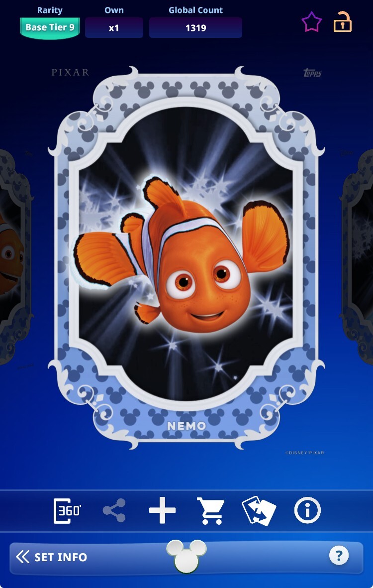 Topps Disney Collect 2024 Base Series 2 Diamond January Tier 9 – Nemo