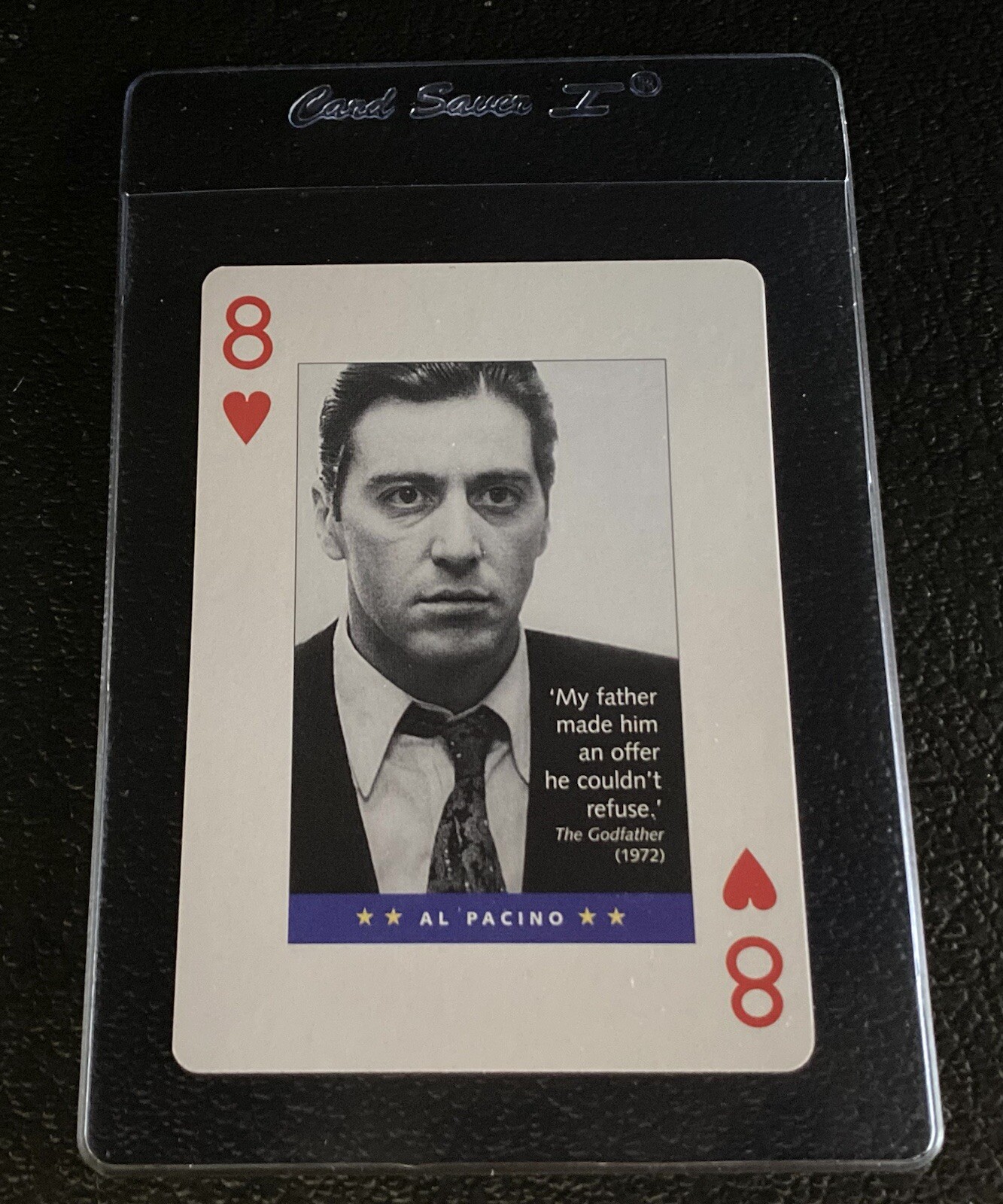 Al Pacino 1990s Playing Card The Godfather Movie Star Trading Swap Casablanca B