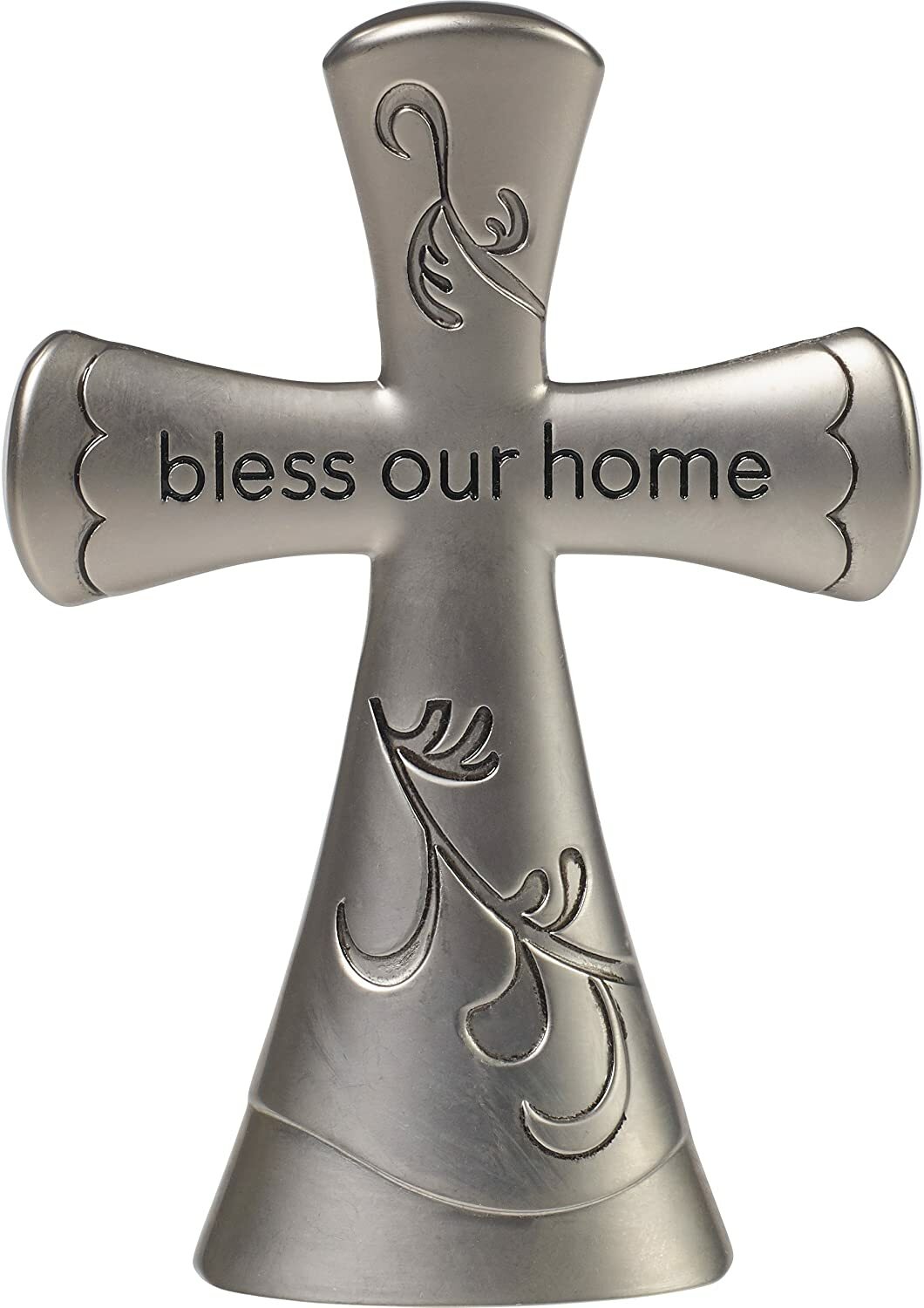 Precious Moments 172472 Bless Our Home Silver Zinc Alloy 4.25″ Tabletop Cross