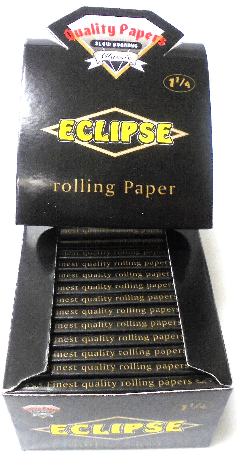 50 Eclipse Size 1, 1/4 ROLLING PAPERS CIGARETTE SMOKING Full Box