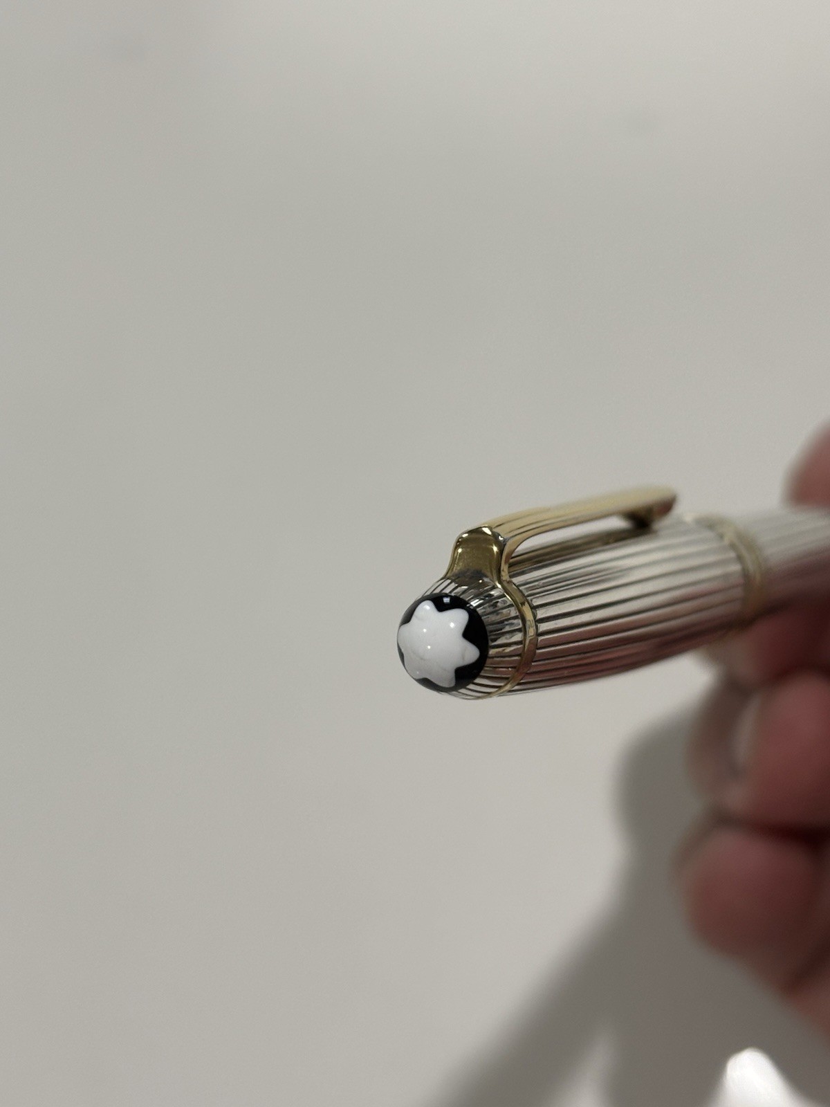 Montblanc,”Solitaire”, Silver 925, Rare Striped NOS, Pen, Germany 🇩🇪