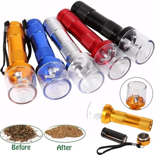 Electric Herb Grinder 🌱 Handheld Aluminum Metal Grinder