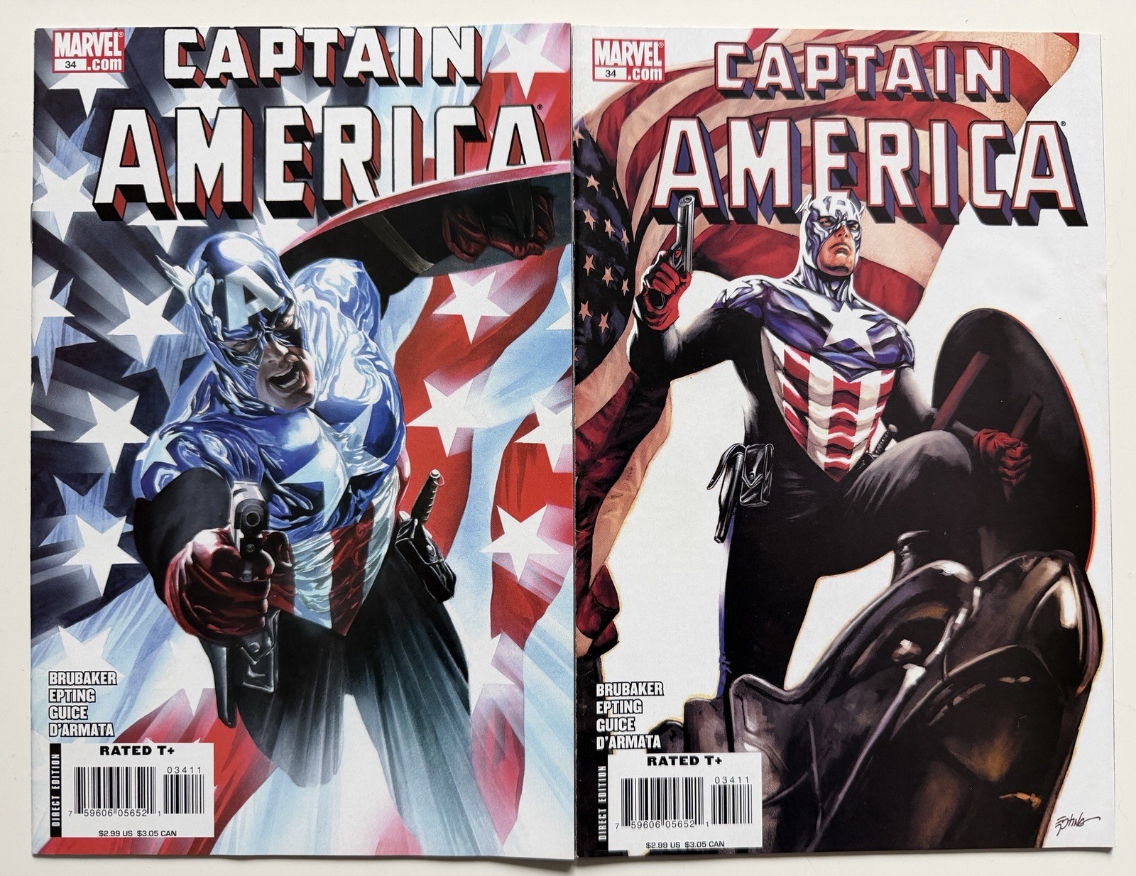 Captain America #34 Bucky as Cap 2008 Marvel Alex Ross and Epting Lot