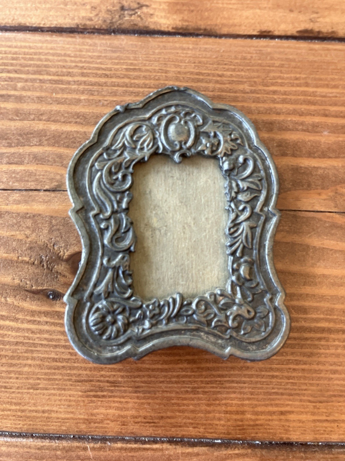 Vintage Metal Photo Frame, Heavy