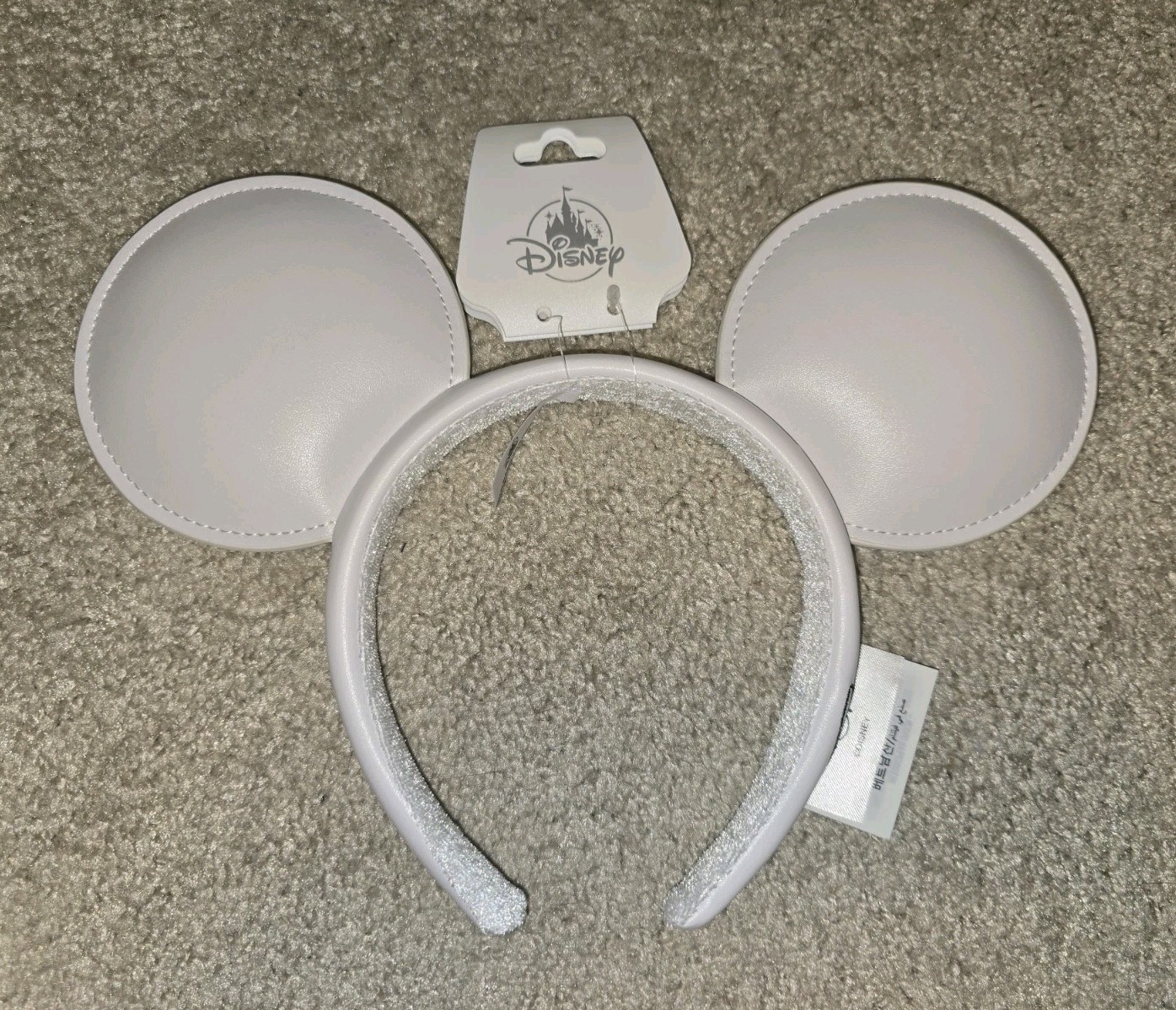 NEW 2025 Disney Parks Mickey Mouse Autograph Signature White Ears Headband ✨️