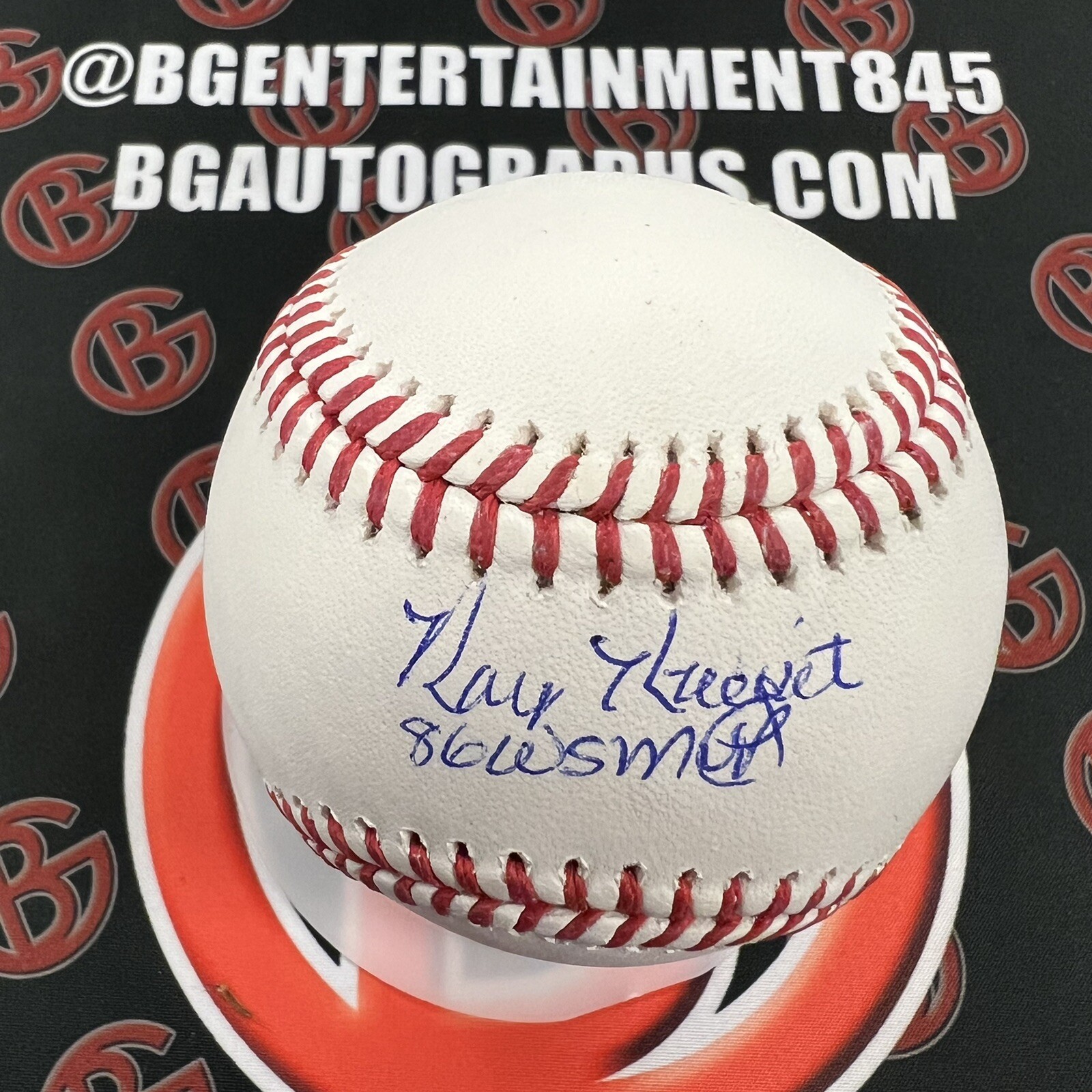 Ray Knight 1986 WS MVP New York Mets Signed OMLB Autographed Steiner CX