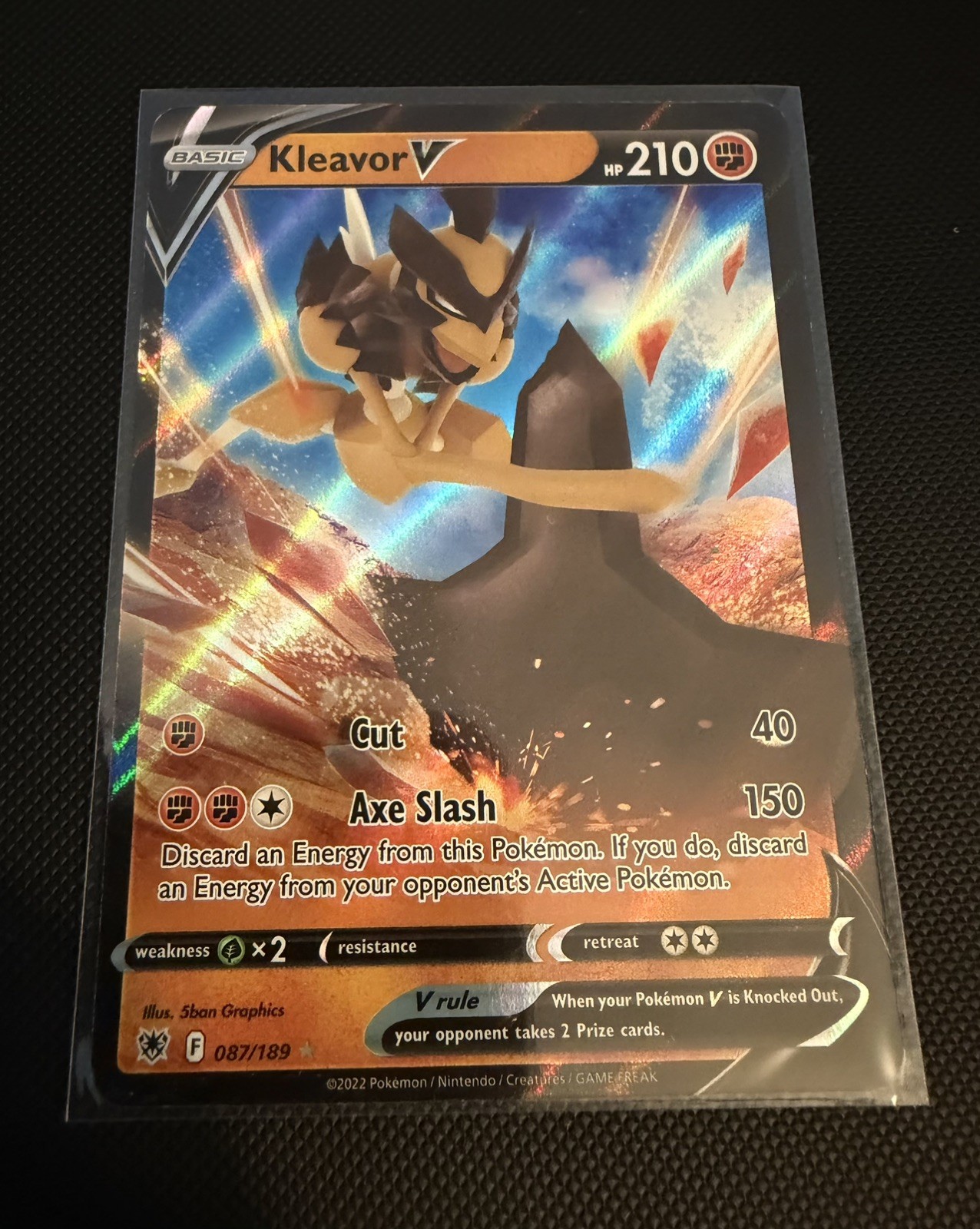 Pokémon TCG Kleavor V 087/189