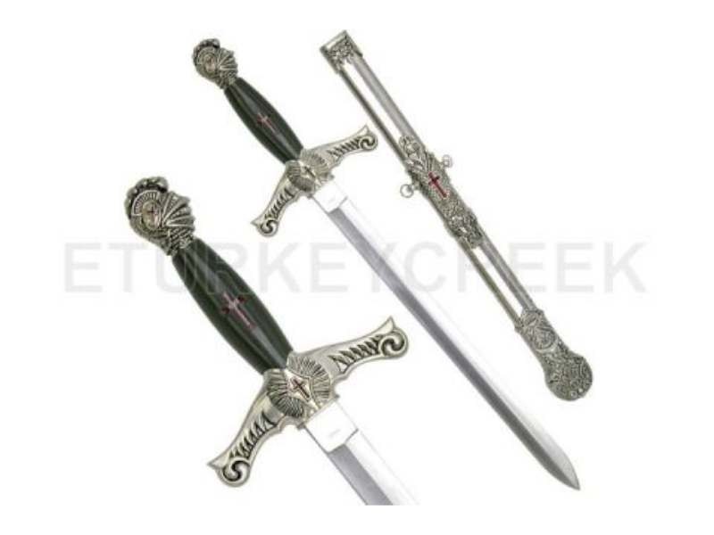 21″ Overall Medieval Warrior Short Sword w/Cast Metal Handle