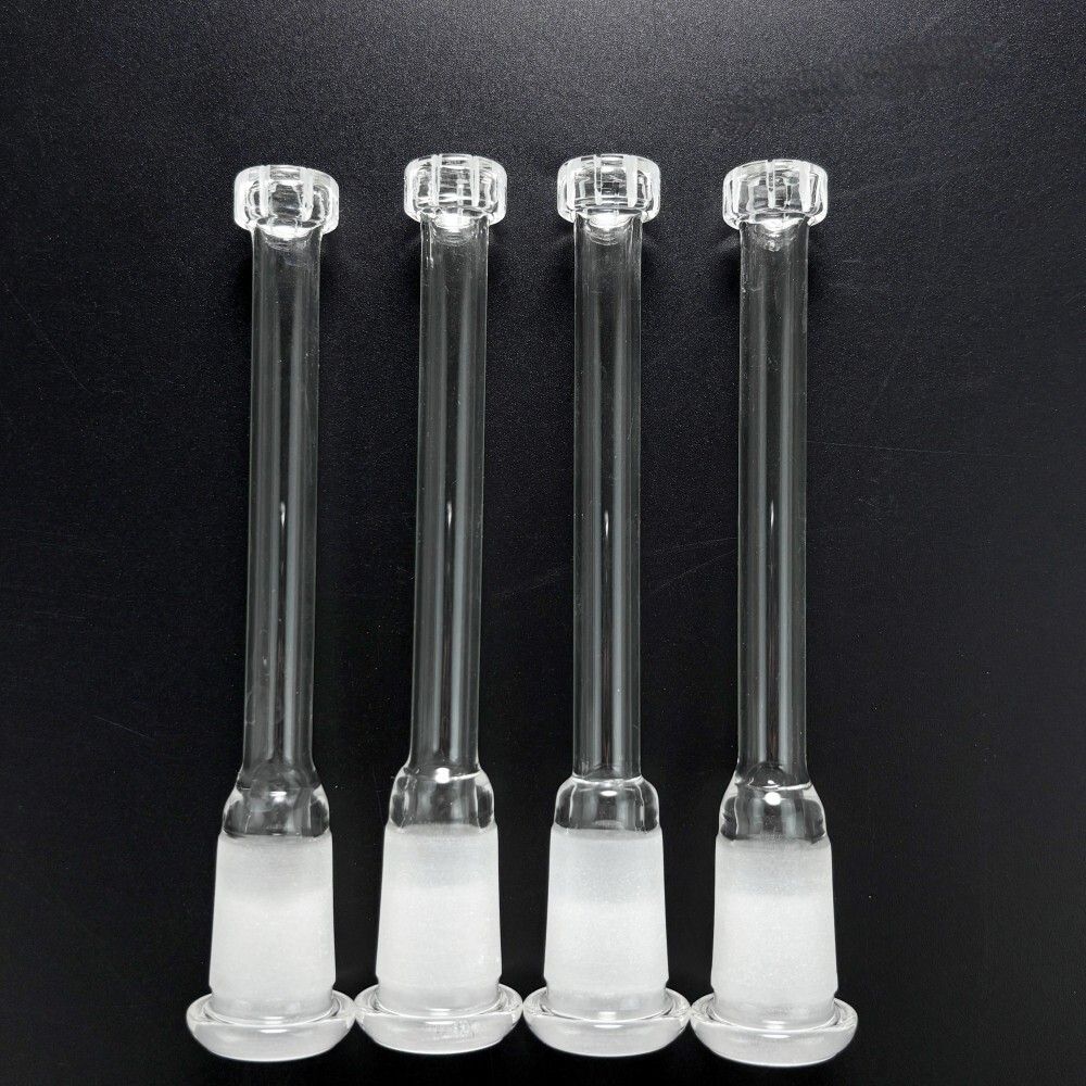 2PCS Thick 5.1in Glass Downstem Diffuser Showerhead Filter Adapter Glass Bong
