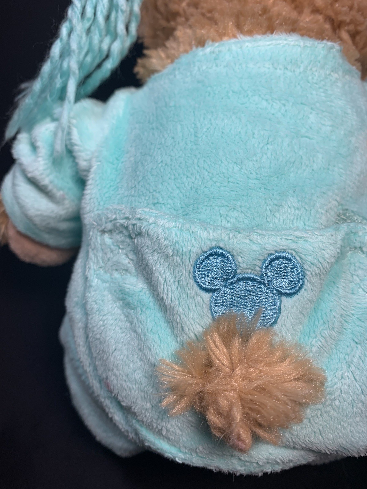 Duffy My First Bear Mint Green Pajamas Hidden Mickey Stuffed Plush Disney