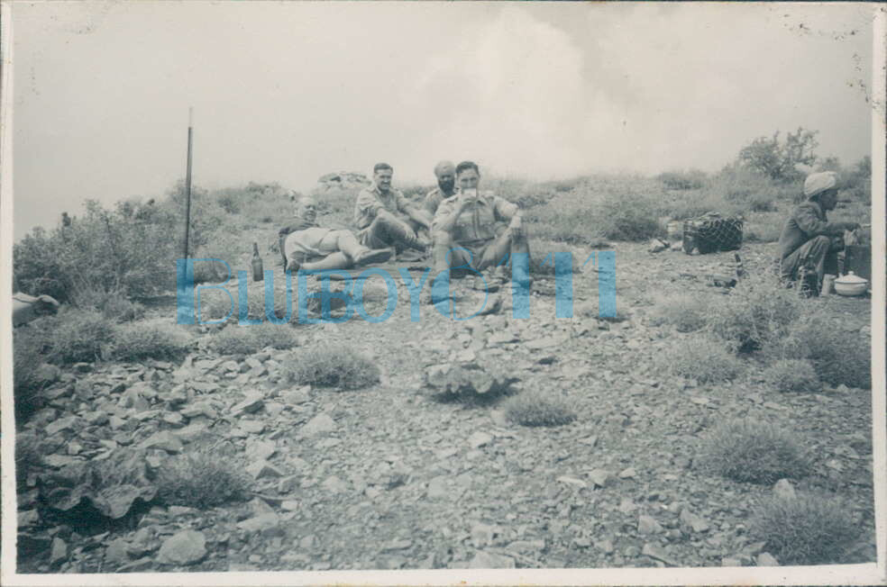 WW2 15th Punjab Regiment Officers Drinking Beer Kwaja Amran 1940 British India