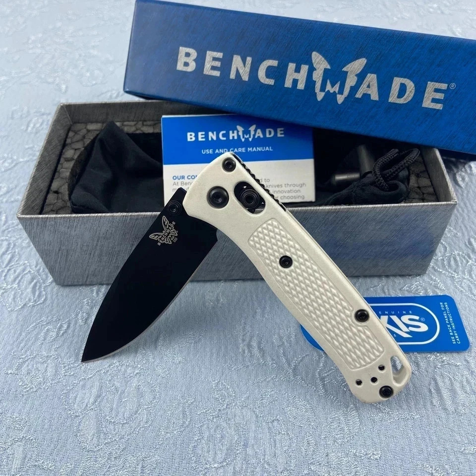Benchmade 533 Mini Bugout Folding Knife White Grivory Handle S30V Blade USA