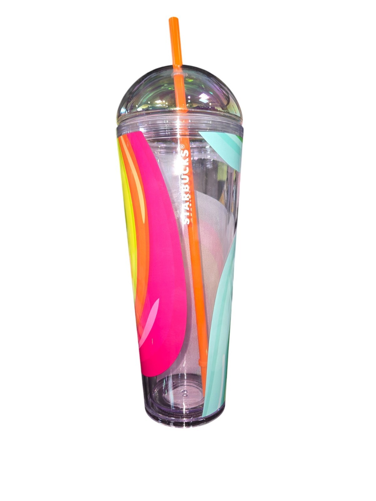 Starbucks 2025 Summer Collection 24oz Cold Cup with Lid and Straw – Limited NWT