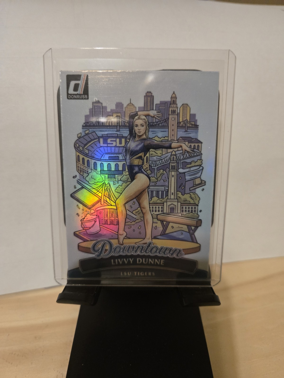 Custom Holo Livvy Dunne Downtown Fan Art Card ACEO