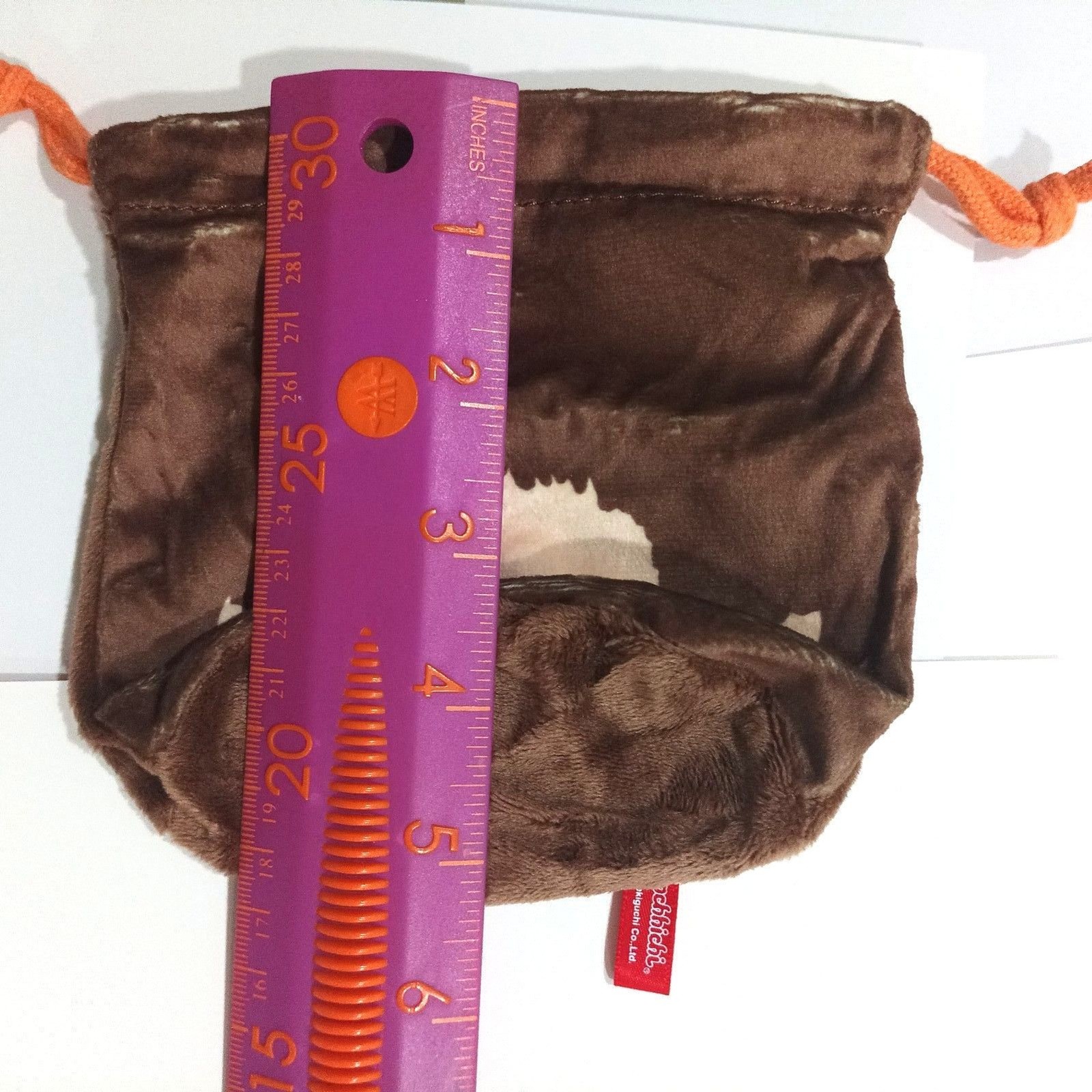 Monchhichi boy drawstring fluffy pouch