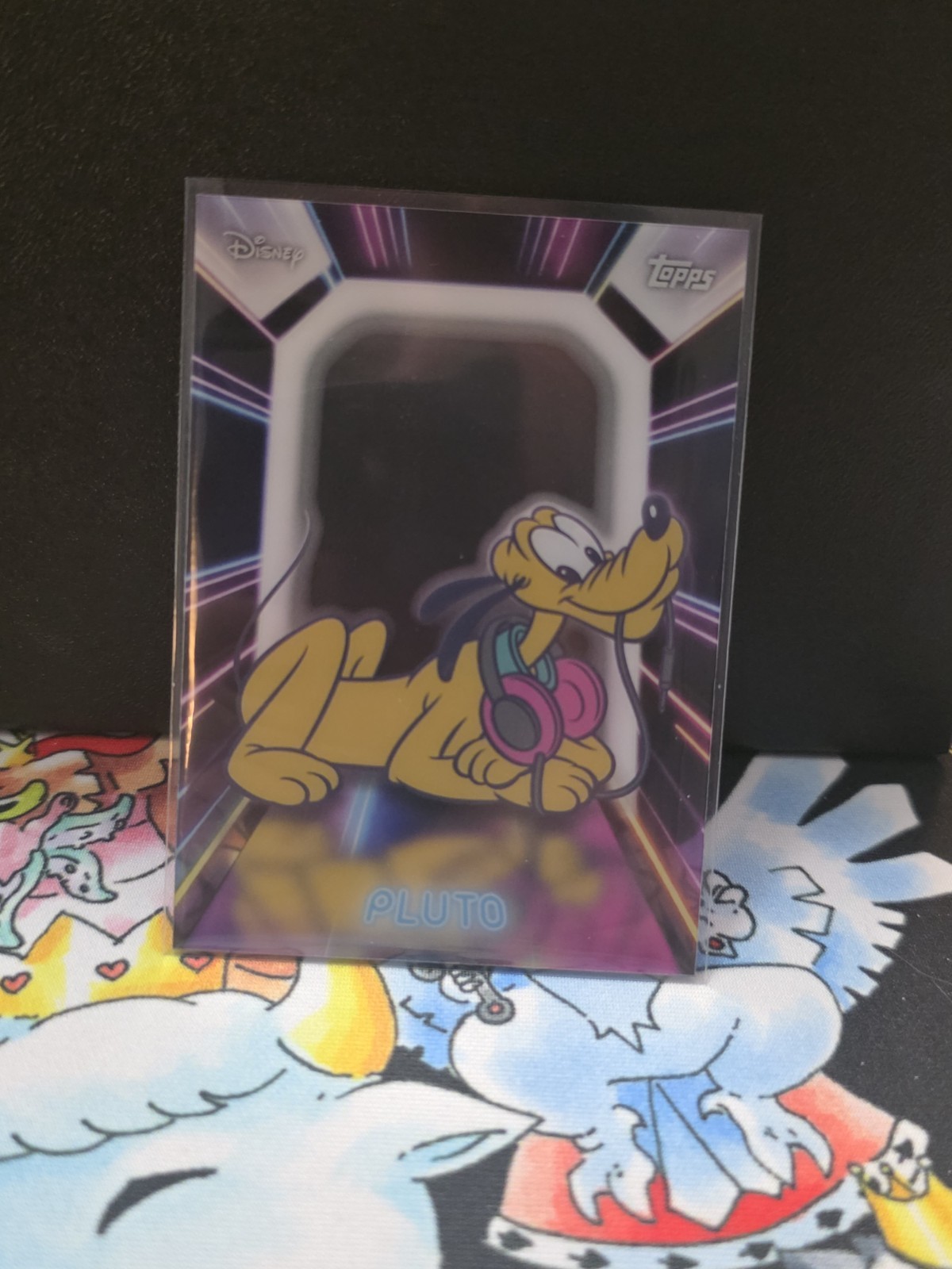 2026 Topps Disney Neon Pluto PETG Lights Insert SP #NPL-20