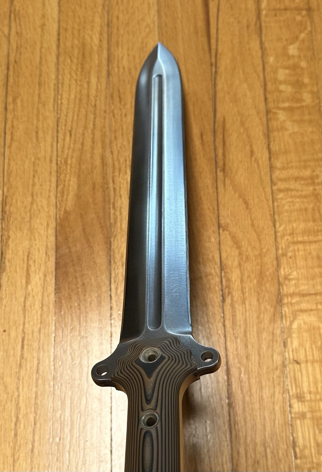 Busse Combat Gladius .305″ Convex Blade Hand Smoothed Black & Coyote G10 Handle