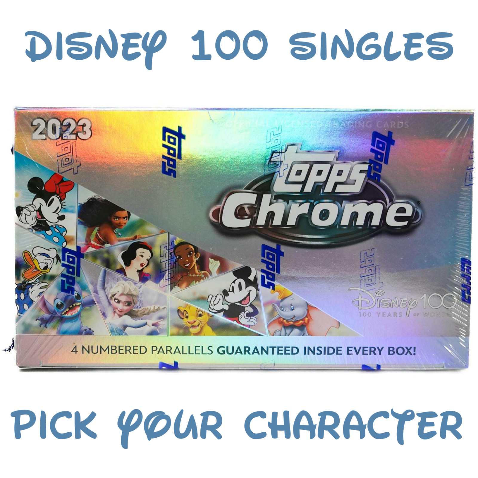 2023 Topps Chrome Disney 100 Base Singles — PICK YOUR CARD! COMPLETE YOUR SET