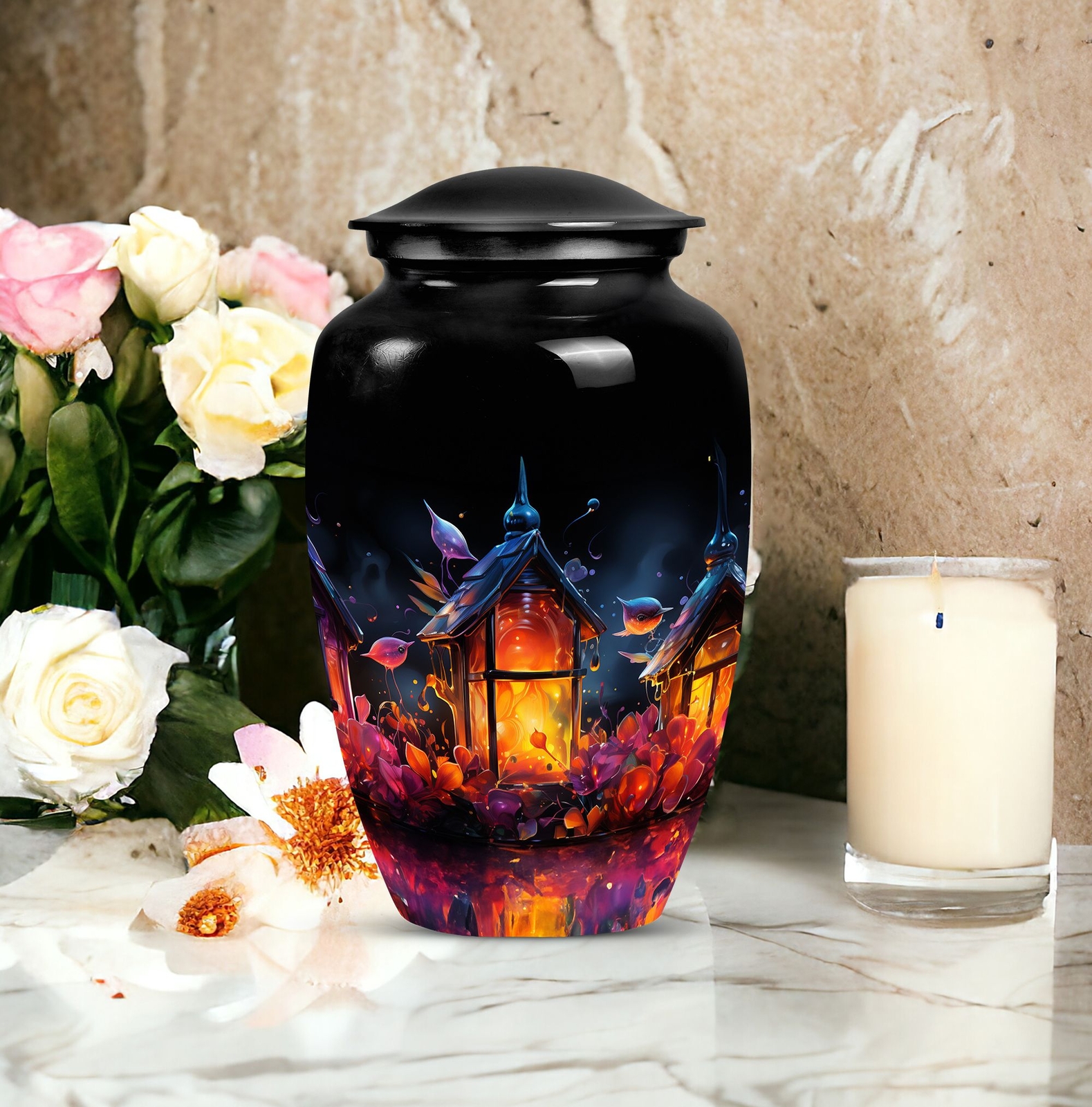 Lantern Large Urn Cremation Ashes Decorative Urns Classic Memorial Gifts Cremain