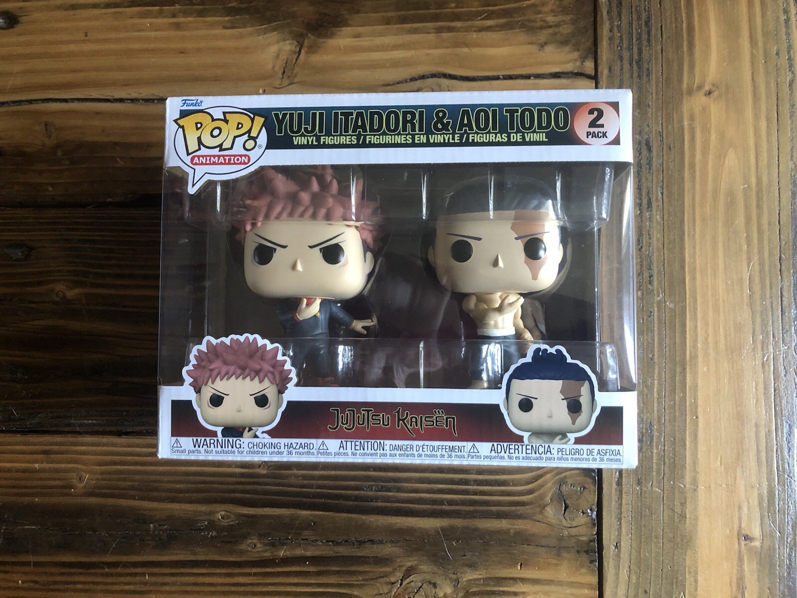 Funko Pop! JJK Yuji Itadori & Aoi Todo 2 Pack W/Barcode + Protector See Pics