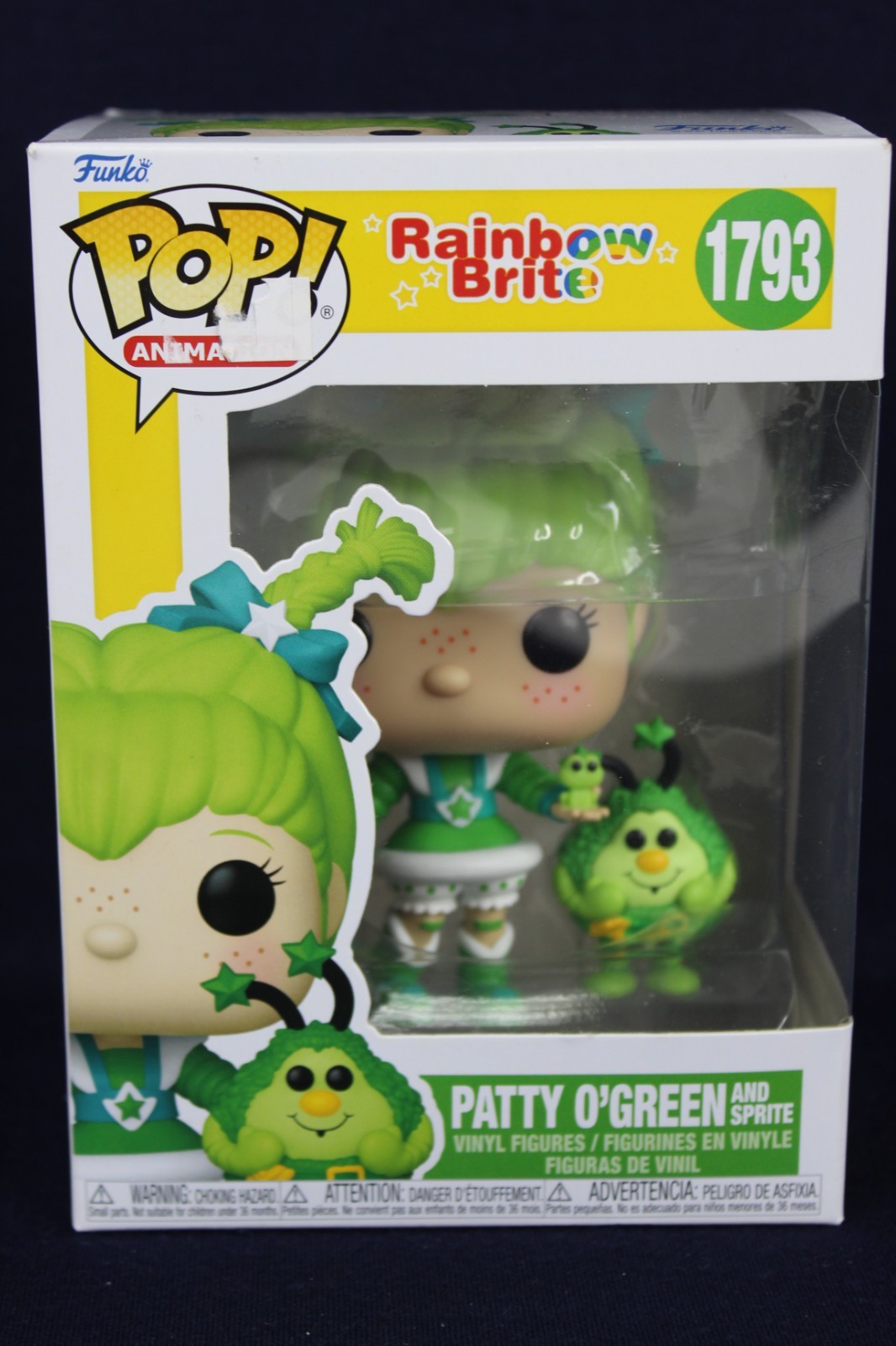 Funko POP Rainbow Brite #1793 Patty O’Green and Sprite Figure Box Defects