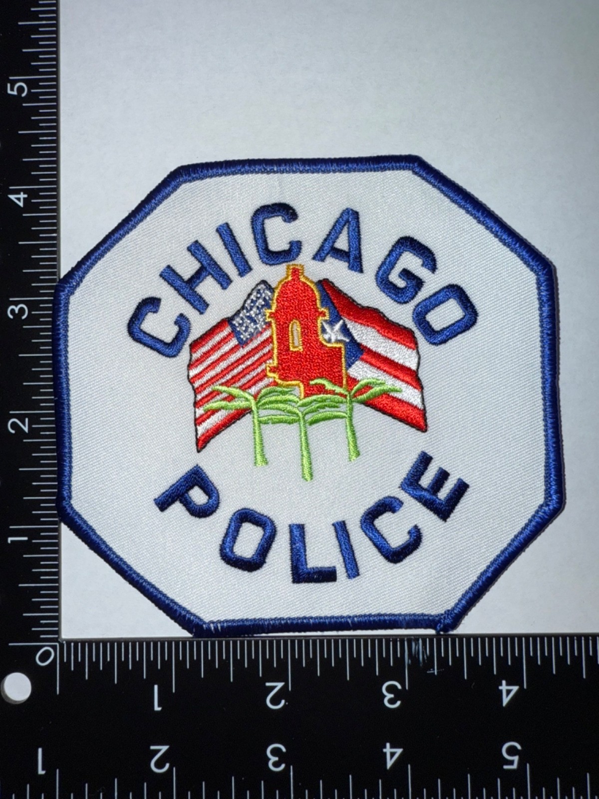 Chicago Police Department Shoulder Patch Puerto Rican Obsolete Collectible