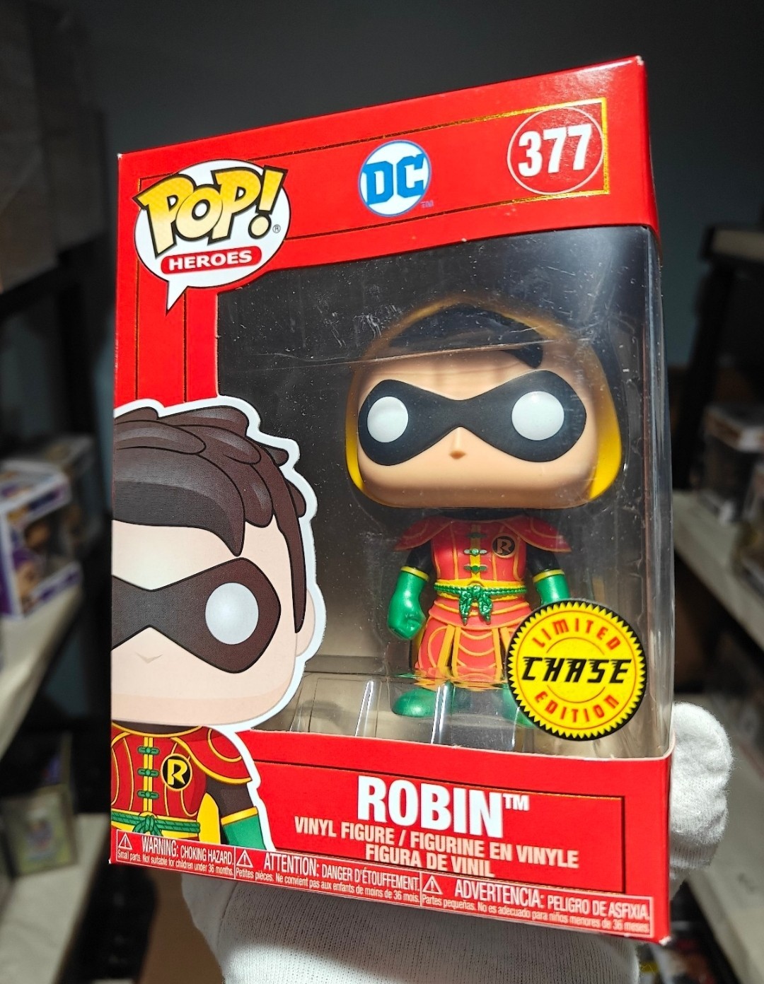 Batman Imperial Palace Robin #377 CHASE Hooded LE Funko Pop W/ Protector