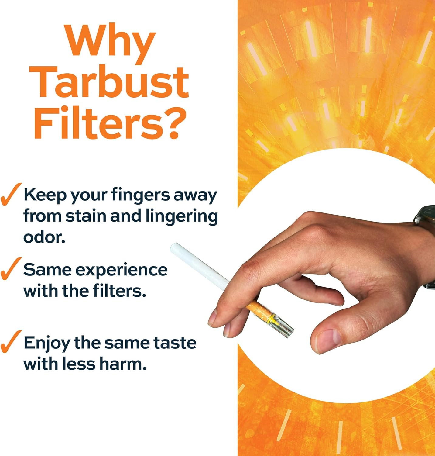 1200 Cigarette Filters That Remove Tar and Chemicals, Reusable Filter Tips, Tar