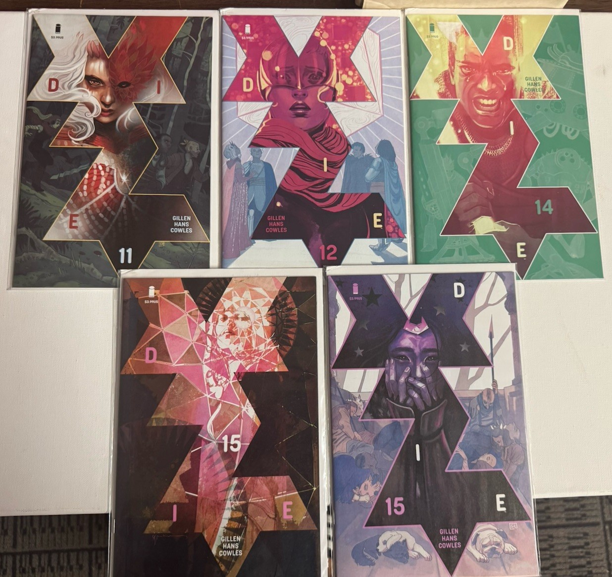 LOT OF 5 DIE 11, 12, 14, 15 , 15B VARIANTS – IMAGE COMICS – VF/NM