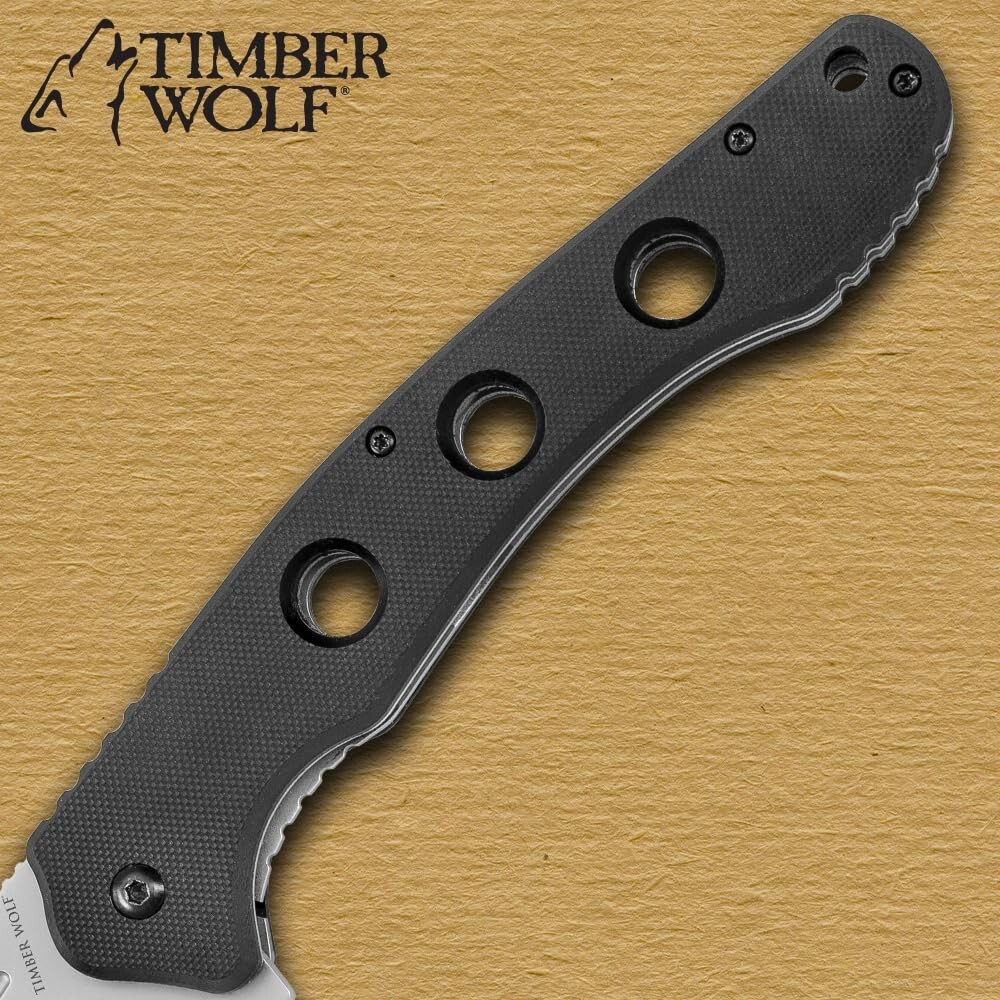 Timber Wolf Tactical Beast Kukri | Foldable Pocket Knife | 6.25″ Closed Length