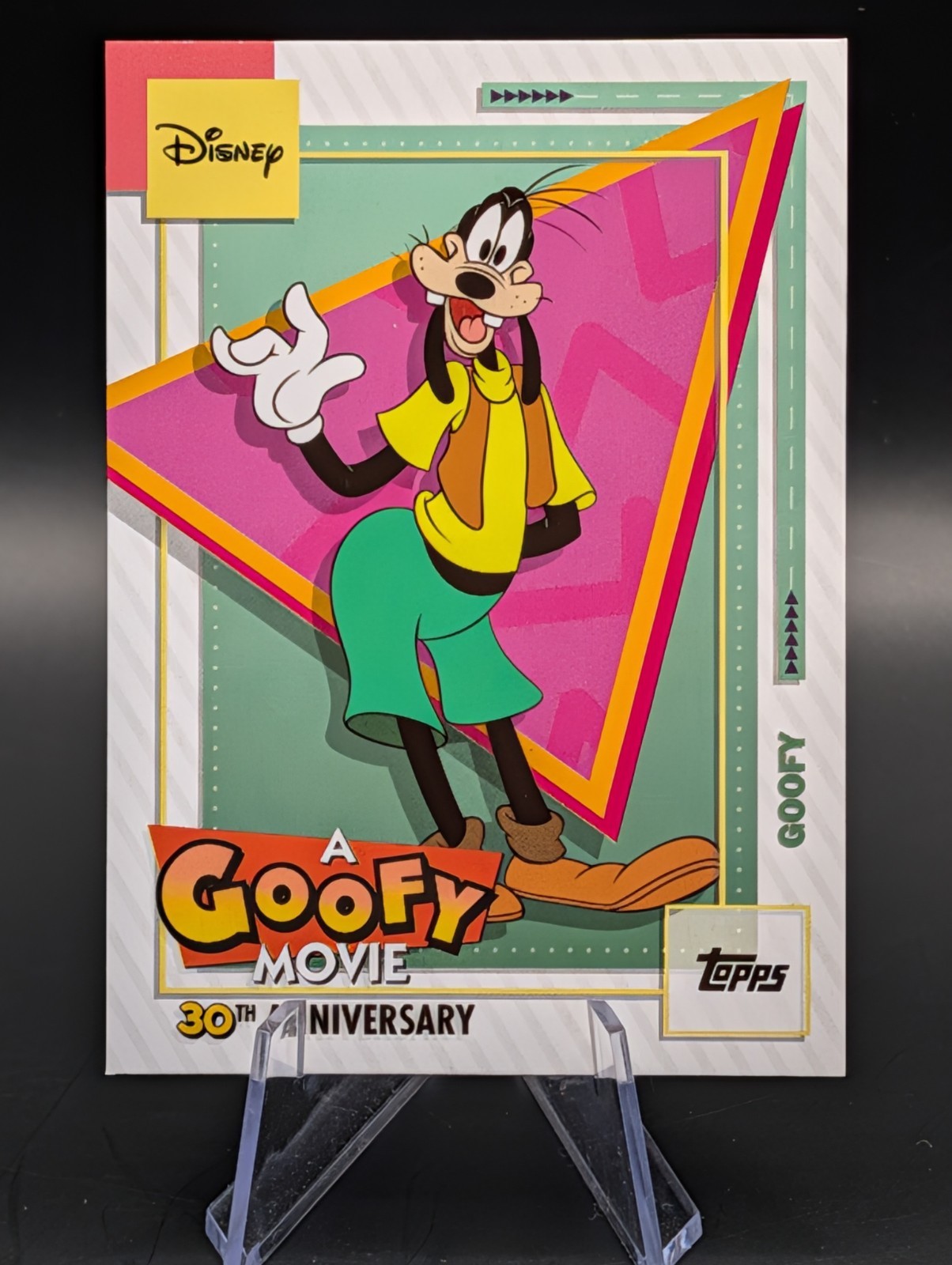 2026 Topps Disney Neon Goofy Movie 30th Anniversary Goofy #AGM-1 Non-Sport Card