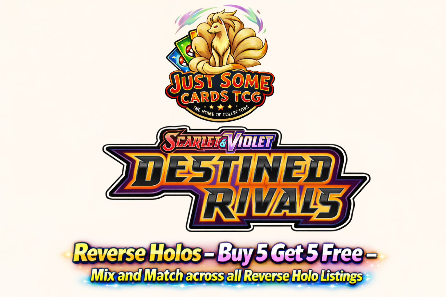 Pokémon Destined Rivals – S&V – Holo/ Reverse Holo Singles – Choose Your Card
