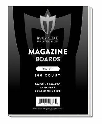 300 Max Pro Magazine Size ACID FREE Backing Boards backer Acid Free Archival
