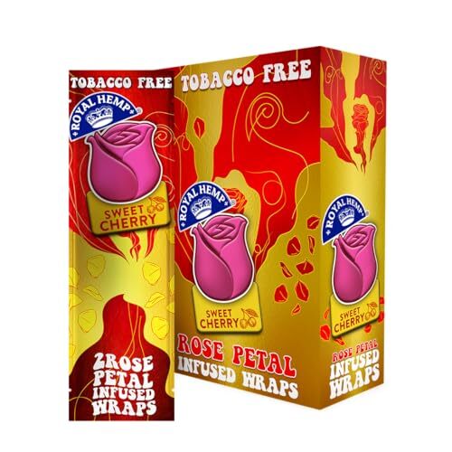 Blunts N Roses Royal Blunts Rose Petal SWEET CHERRY Full Box 50 Total Wraps