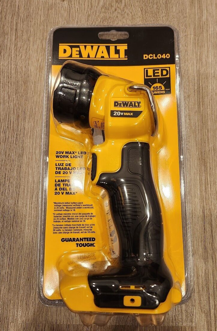 DEWALT 20V MAX LED Worklight Flashlight Light | DCL040 | Brand New Sealed