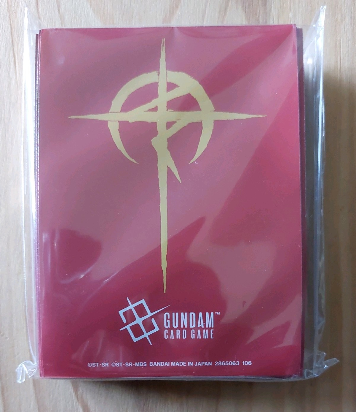 Gundam Card Game – Official Event Sleeves – EX02 EVX06 – x1 Pack Mafty Red new
