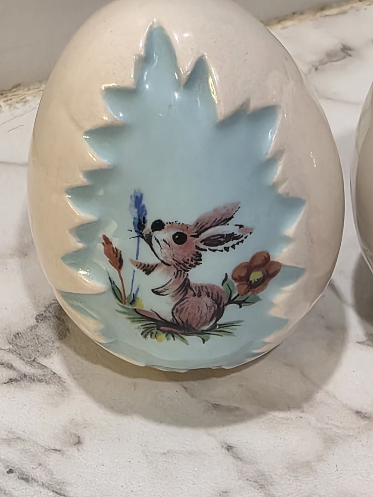Vintage Hand Painted Cracked Easter Eggs 1974 Signed Excellent Condition Rare