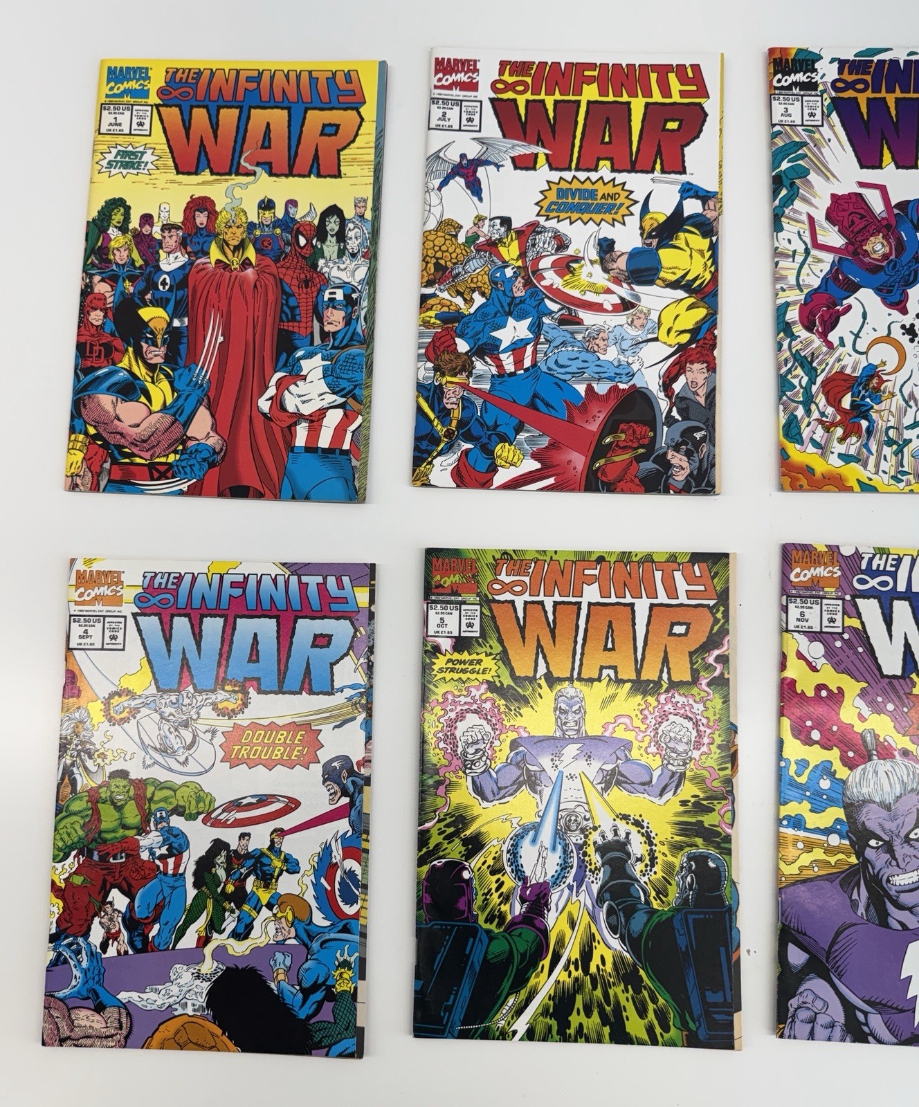 The Infinity War #1 – #6 Complete Series (1992) Marvel Comics – Excellent