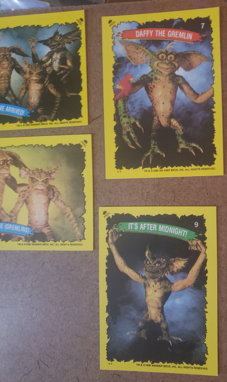 1990 Topps Gremlins 2 Partial Card Set 54/88 + Complete Sticker Set 11/11