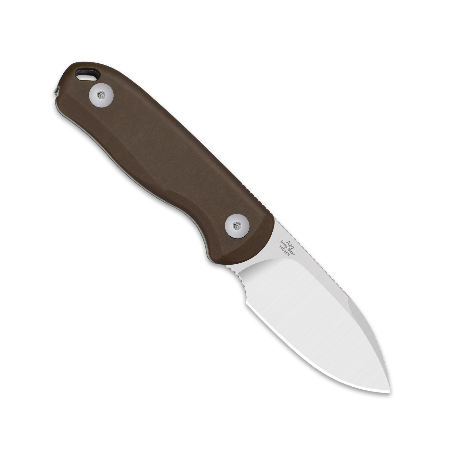 Kizer Drop Bear Fix Drop Point Fixed Knife 14C28N Blade Micarta Handle + Sheath