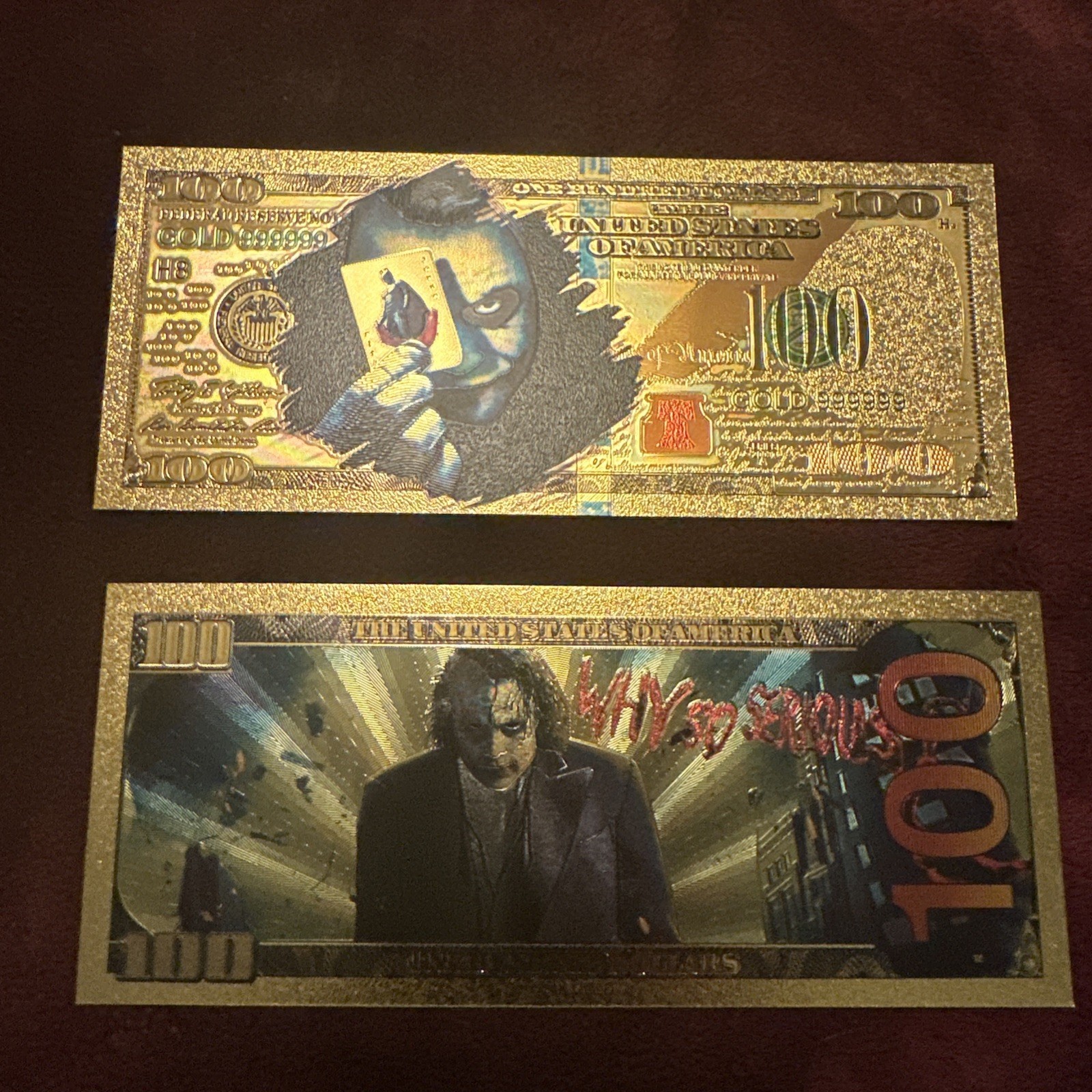 Iconic Heath Ledger Jokers Novelty Bill RARE