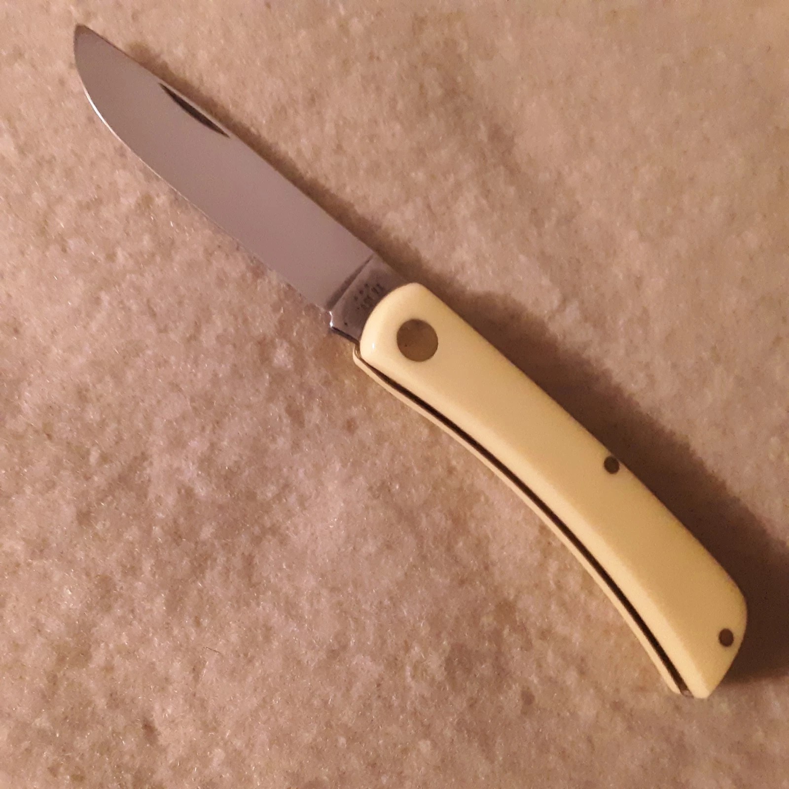 Case XX Sodbuster jr. Yellow Scales CS Carbon Steel Blade Pocket Knife