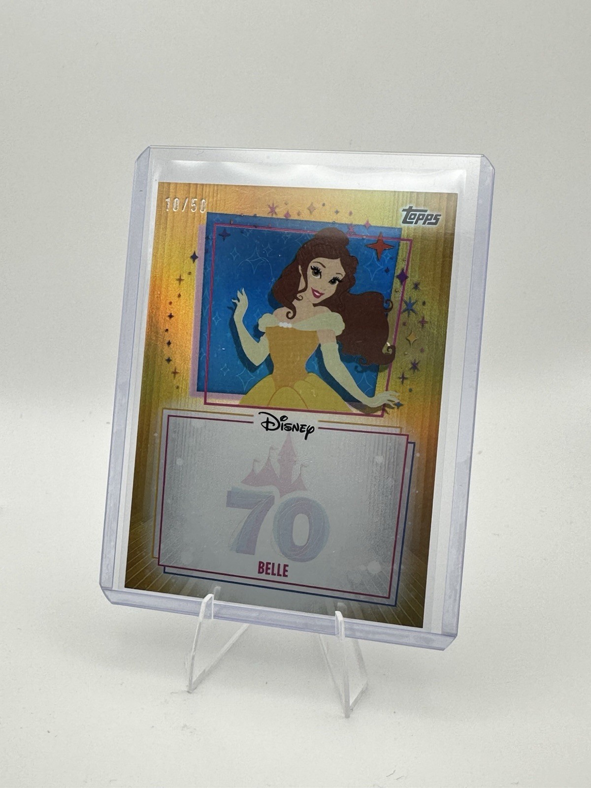 2025 Topps Disneyland 70th Anniversary Belle Autograph Opportunity /50 GOLD