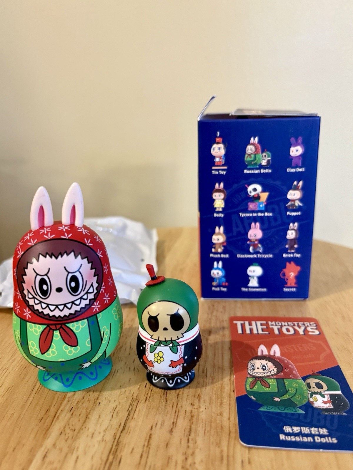 POPMART HOW2WORK The Monsters Toys Russian Dolls Collectible Figurines Set