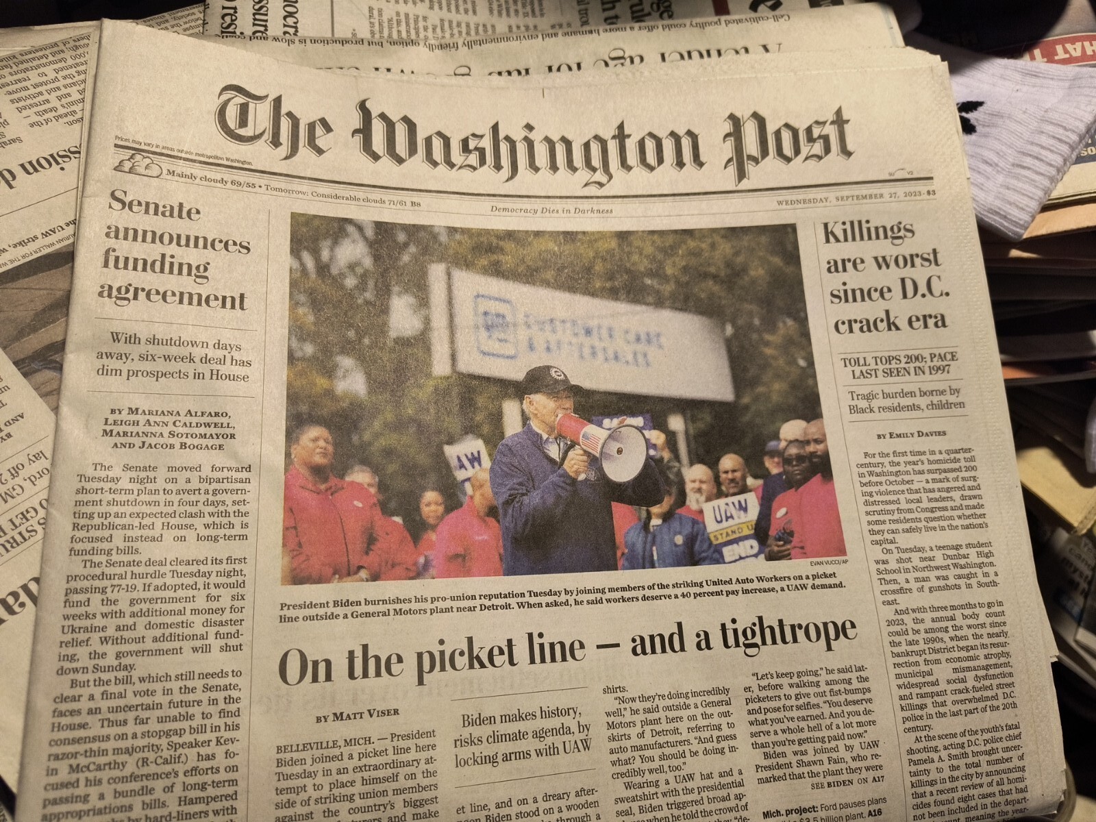 The Washington Post Wednesday September 27 2023